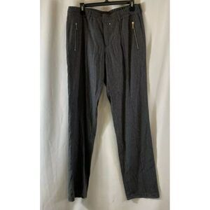 NWT Richmond Denim Mens Gray Elastic Waist Zipped Pockets Wool Sweatpants Size L